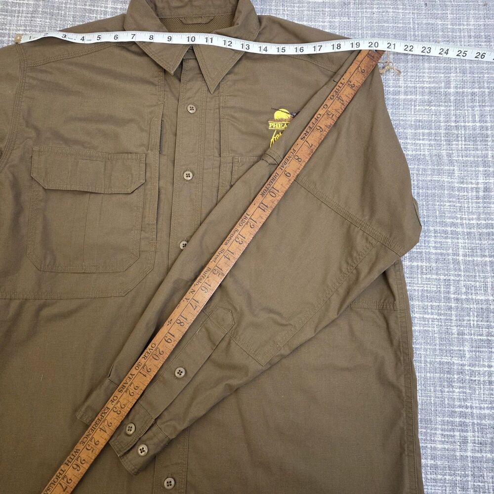 5.11 Tactical Shirt Taclite Pro Men's M Button Outdoor Vented Tundra 72175 - Picture 5 of 10